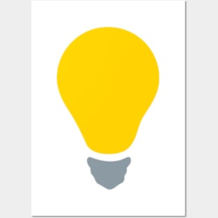 Lightbulb Emoticon Posters and Art